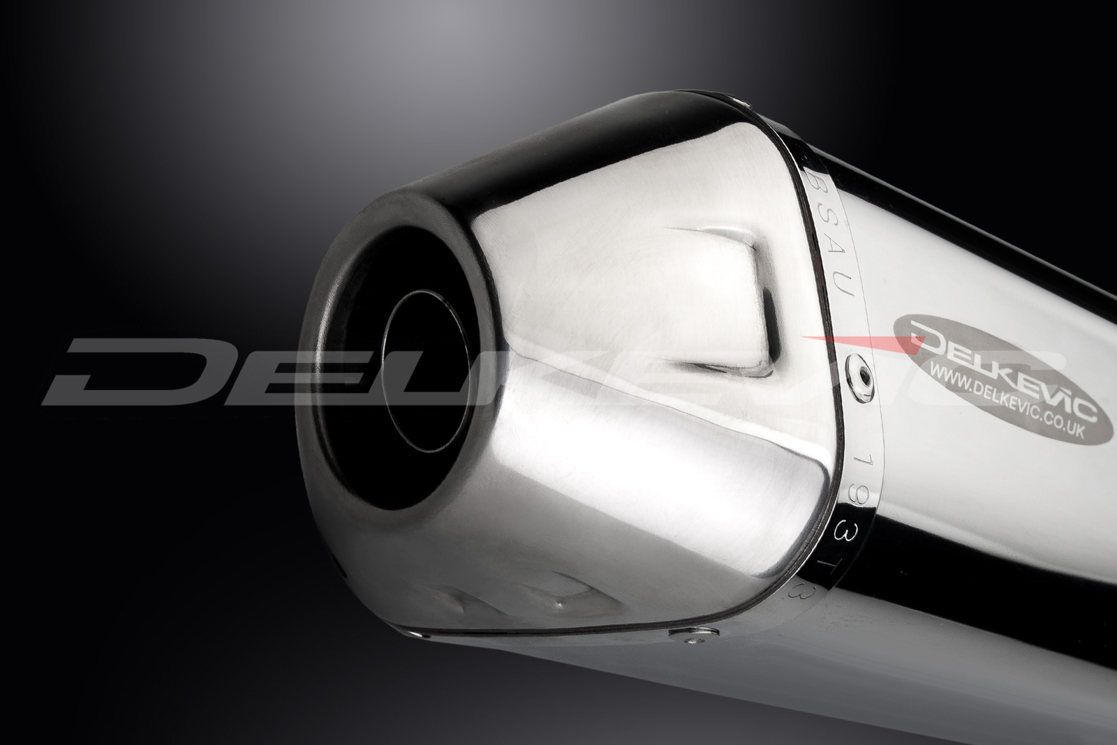 DELKEVIC EXHAUST SILENCER WITH REMOVABLE BAFFLE 420mm TRIOVAL