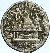 CARACALLA Cappadocia Ancient Authentic Roman Coin Agalma of MOUNT ARGAEUS i98522