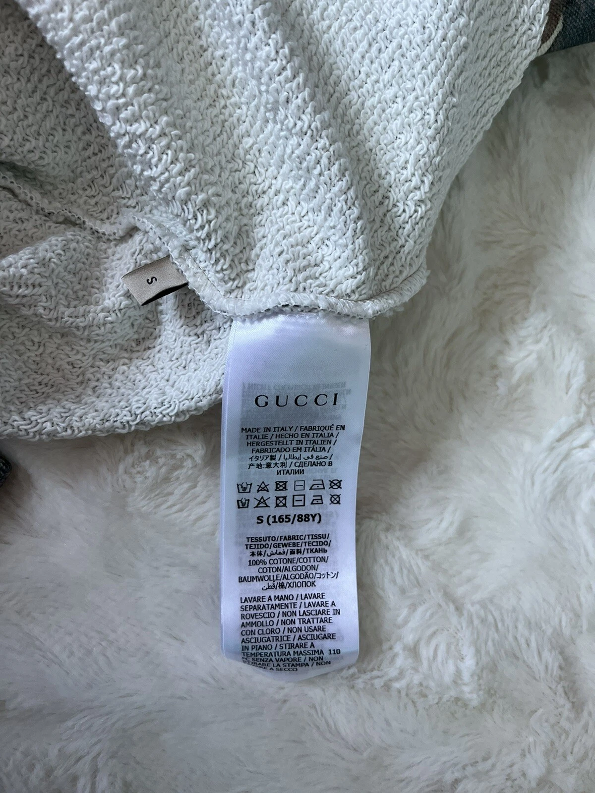 Felpa Gucci x The North Face con cappuccio stampa foresta uomo taglia S