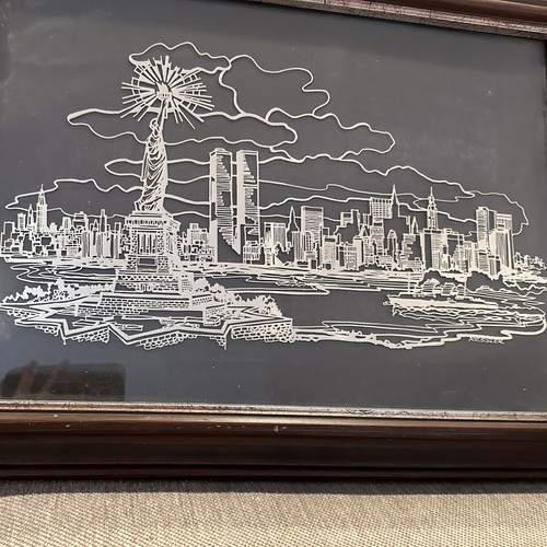 1977 “New York” Sterling Silver Silhouette Franklin Mint William Ressler RARE - Picture 4 of 15