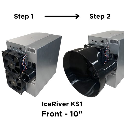 IceRiver Front + PSU 10 Zoll Lüfterverkleidung Schalldämpfer KAS KS1 Schalldämpfer Kühlung Inline - Bild 2 von 2