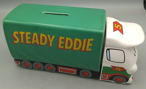 "Steady Eddie" Eddie Stobart Wade Pottery Money Box Vintage VGC with COA - Picture 4 of 8
