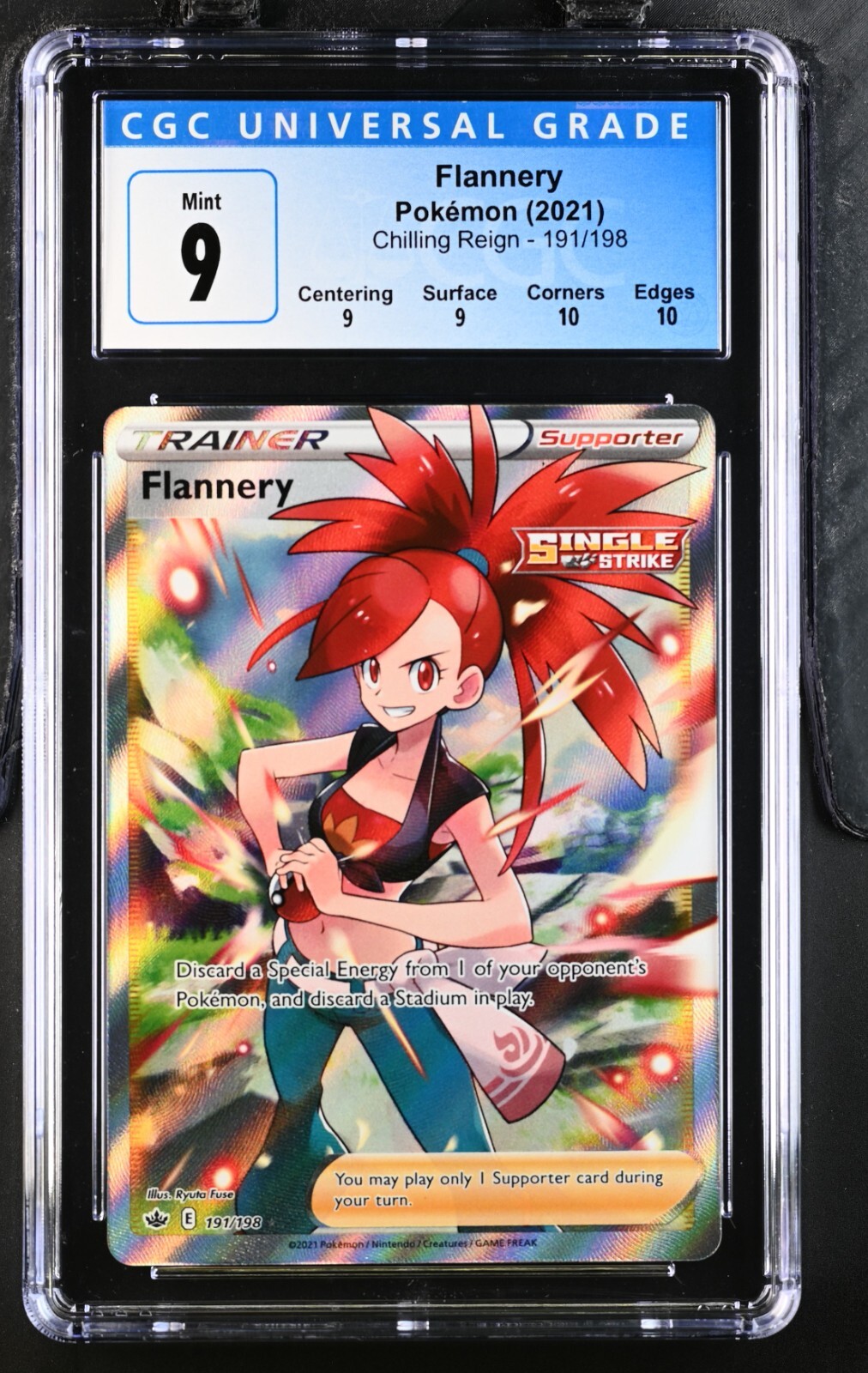 Pokémon Chilling Reign FLANNERY 191/198 CGC 9 BIN (5043)