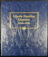 Whitman Classic Album for Liberty Standing Quarters 1916-1930, New.