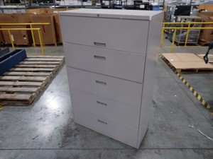 Steelcase 842561hf Gray 5 Drawer Lateral Filing Cabinet Local Pickup Only Ebay