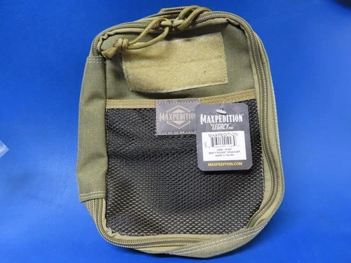 Maxpedition Beefy Pocket 0266K Organizer. Overall size: 6" wide x 8" high x 2.5"