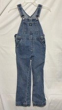 Oshkosh B'Gosh Vestbak Bib Overalls Vintage 80s Blue Hearts Farmhouse Size 8
