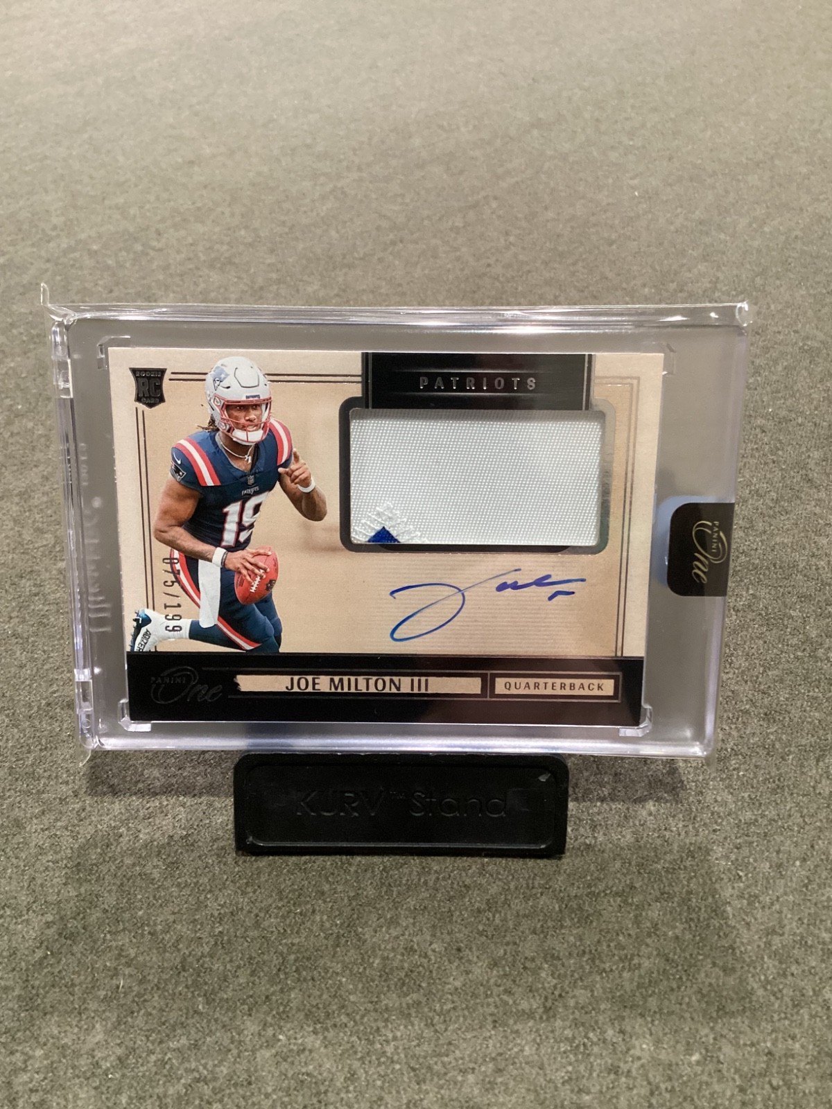 2024 Panini One Joe Milton III ROOKIE PATCH AUTO 75/199!!!!