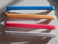 4 Goody Stay Tight Vintage Clasp Clip Hair Barrettes 3  Blue Pink Gray Peach