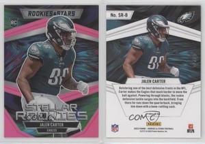 2023 Panini Rookies & Stars Stellar Pink Prizm /75 Jalen Carter #SR-8 RC