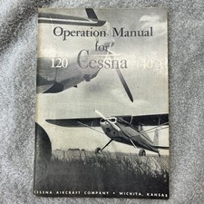 Cessna 120 140 Airplane Owners Flight Manual Original Operation Information ‘65
