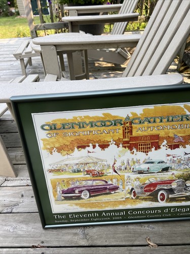framed poster Concours D Elegance Glenmmoor Gathering 2005 Canton Ohio - Picture 5 of 7