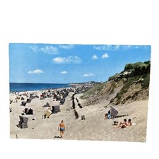 Postkarte AK Kampen Sylt Strand Gelaufen