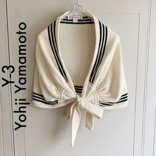 USED Y-3 YOHJI YAMAMOTO SHOULDER BOLERO STOLE CARDIGAN GOOD