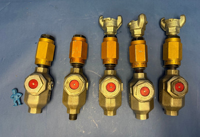 Mead Pneumatic Flow Control Valve with ASL In-Line Air Tool Lubricator *Lot of 5