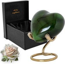 Heart Urn with Stand  Box Keepsake Urn for Human Ashes Mini Cremation Urn for M