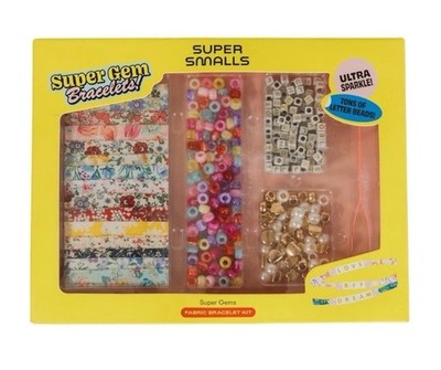 Super Smalls Super Gem Bracelets Fabric Bracelet Kit Beads Craft Set NEW