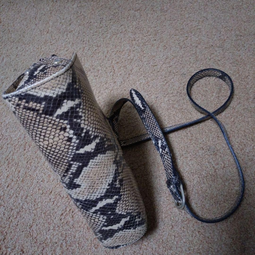 A.P.C. Python Snake Leather Half Moon Shoulder Ba… - image 5