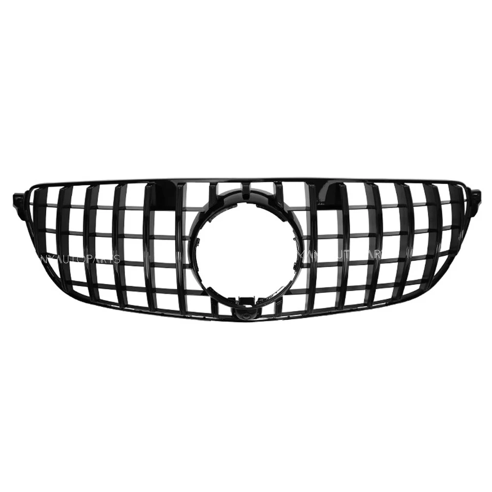 Glossy Black Upper Grille For Mercedes Benz GLE-Class W166/C292 2016-2019 GLE350 Foto 3 de 4