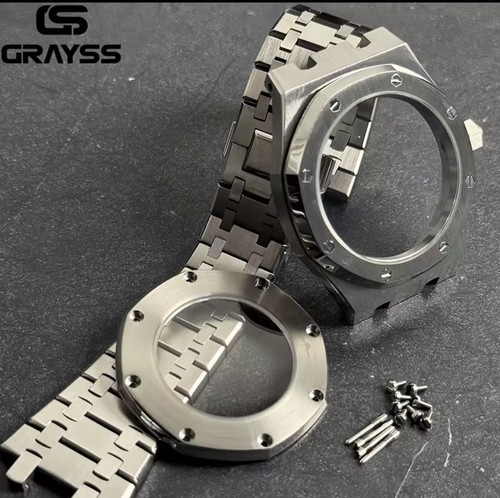 42mm Octagonal Watch Case Mod Kit Sapphire Back Fit NH34 NH35 NH36 NH70 NH72 - Picture 5 of 6