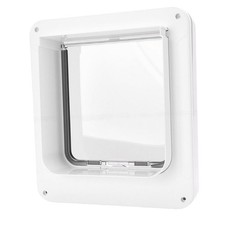 Smart Cat Door Automatic Sensor Cat Flap Pet Gate Collar Activated Cat Entry NEW