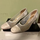 New ListingValerie Stevens Espana Pearl Mesh & Leather Landscape Special Occasion Heels 9