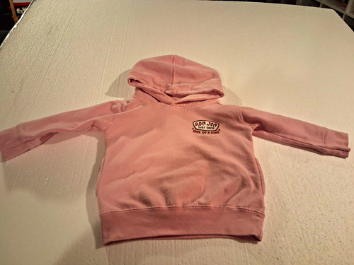 Ron Jon Surf Shop Logo Hooded Pullover Sweater Pink 2T Fleece Cotton Surf 
