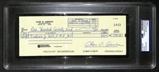 Alan Ameche Signed/Auto 1988 Bank Check 1954 Heisman Wisconsin PSA/DNA 205376