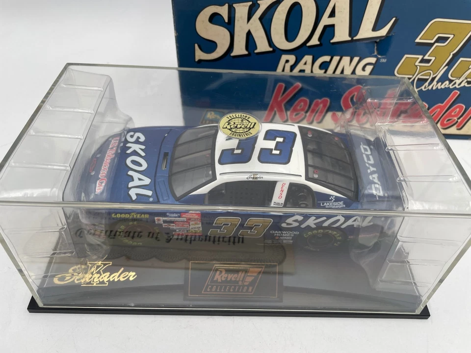 Rare - Ken Schrader 1999 Blue Skoal Nascar 1/24 Diecast Revell #33 Chevy - Image 2 of 4