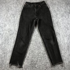 Vintage Levis 512 Slim Jeans Womens 7 Charcoal High Rise Tapered Denim