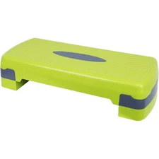 Fitvids Adjustable Aerobic Stepper Platform, Non-Slip Workout, 27", Lemon/Gray