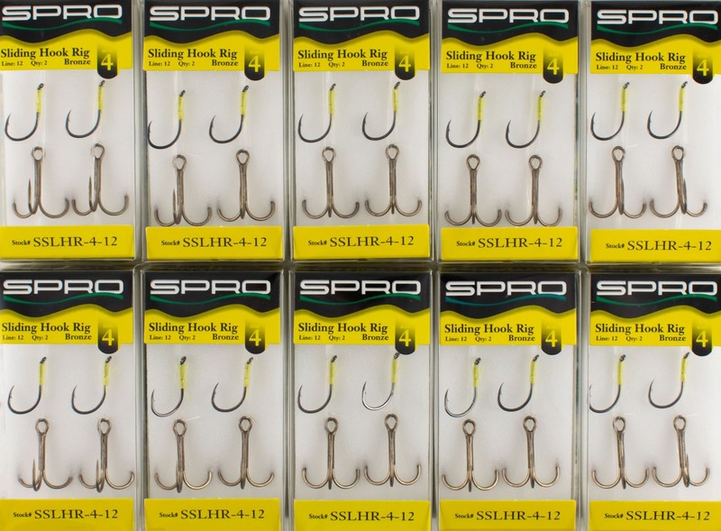 (LOT OF 10) SPRO SLIDING HOOK RIG SIZE #4 SSLHR-4-12 M4250