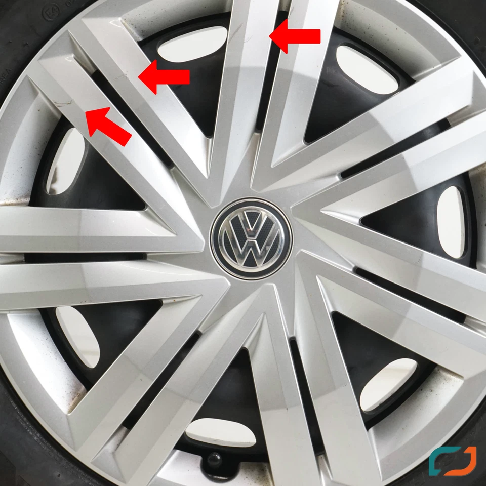 Original VW Polo 6 AW Sommerräder Sommerreifen 14 Zoll 185/70 R14 88H DOT22 - Bild 3 von 4