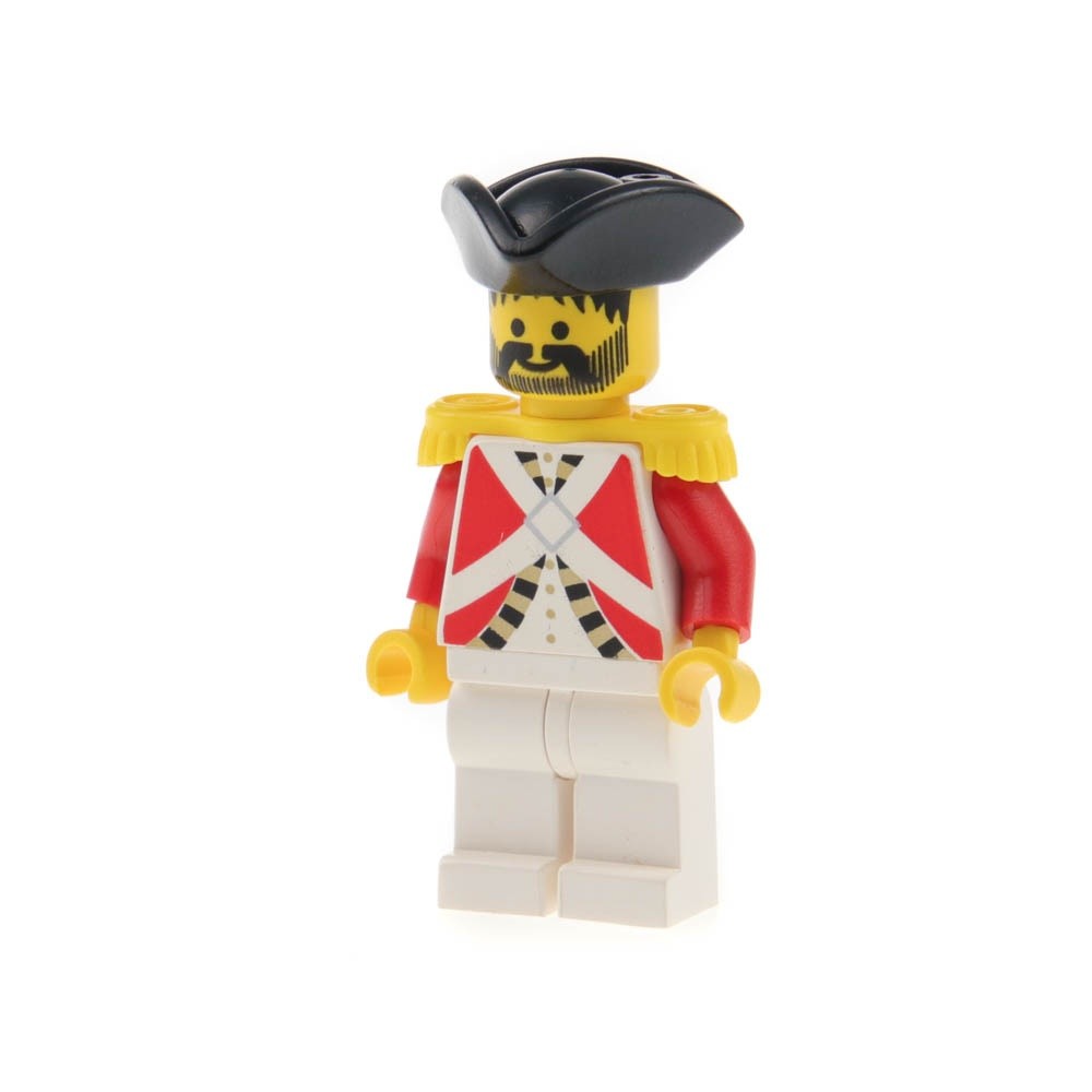 1x LEGO Mini Figurine Imperial Soldier Should Pads Yellow Tricorn Hat 6271 pi065