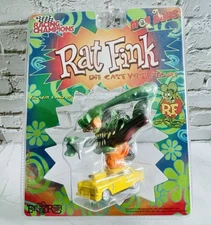 Racing Champions • Rat Fink • Yellow • Ed "Big Daddy" Roth • 1955 Chevy Monster 