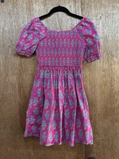 Crewcuts J. Crew Smocked Girls Dress Floral Preppy Garden Party - Size 12