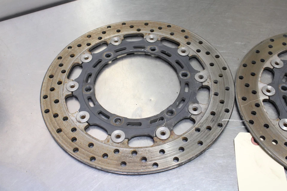 97-07 YAMAHA YZF600R  FRONT LEFT RIGHT BRAKE ROTORS DISCS SV-2581T-01-00 Foto 2 de 4