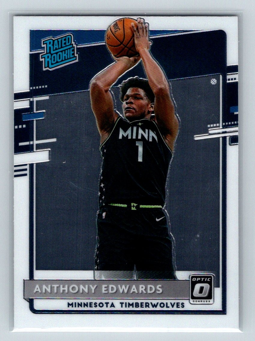 2020-21 Donruss Optic #151 Anthony Edwards Rated Rookie