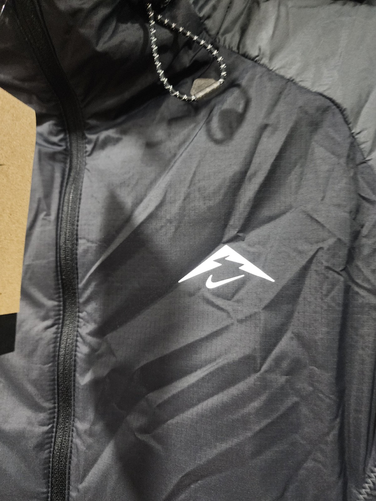Small Nike Trail Packable Running Jacket PrimaLoft Therma-Fit 