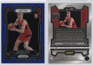 2023-24 Panini Prizm Choice Blue Prizm /49 Gradey Dick #134 Rookie RC