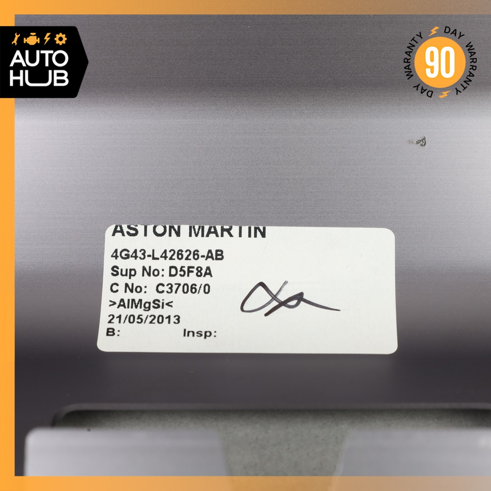 05-16 Aston Martin DB9 Virage Rear Trunk Lid Upper Cover Trim Panel Trim OEM 22k