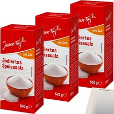 Jeden Tag Jodsalz 3er Pack 3x500g Packung usy Block