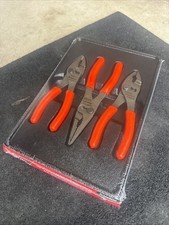 For Snap-on Tools Usa New Orange 3pc Soft Grip Slip Joint Pliers Set Pl346acfo For Snap-on Tools Usa New Orange 3pc Soft Grip Slip Joint Pliers Set Pl346acfo