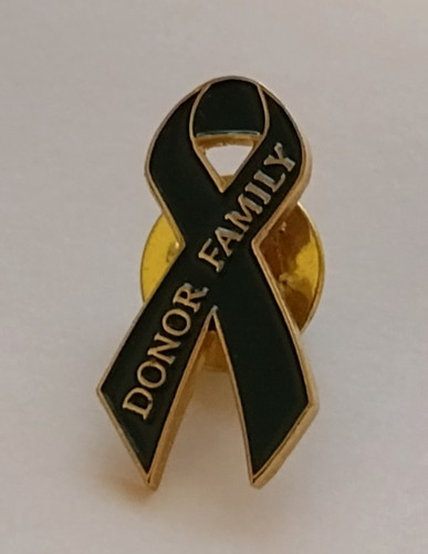DONOR FAMILY Awareness Ribbon Green Lapel Pin