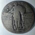 1927 90% Silver Standing Liberty Silver Quarter Coin