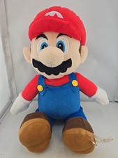 Official Nintendo Super Mario 24" Mario Plush Stuffed Toy W Secret Stash Pocket