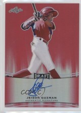 2015 Leaf Metal Draft Red Prismatic 3/5 Jeison Guzman #BA-JG2 Auto 2d9