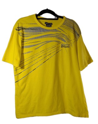 Atlas For Men Xtrem Sport Print Yellow T-Shirt Short Sleeve XL