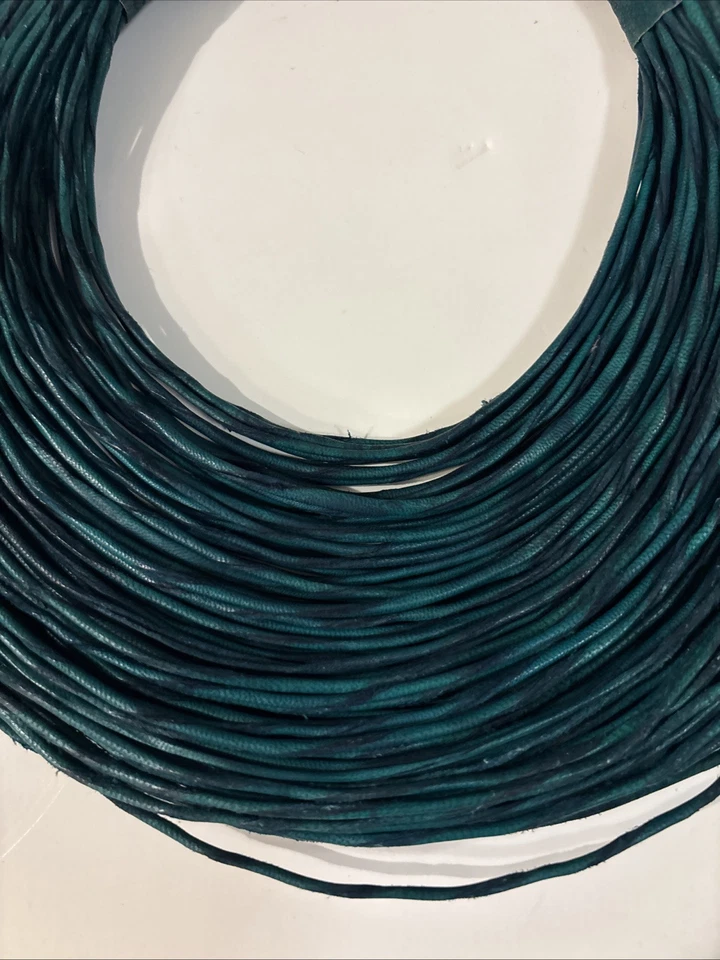 Collar Babero De Colección Multi Cordón Cuero Bohemio Africano Étnico Tribal Foto 3 de 4