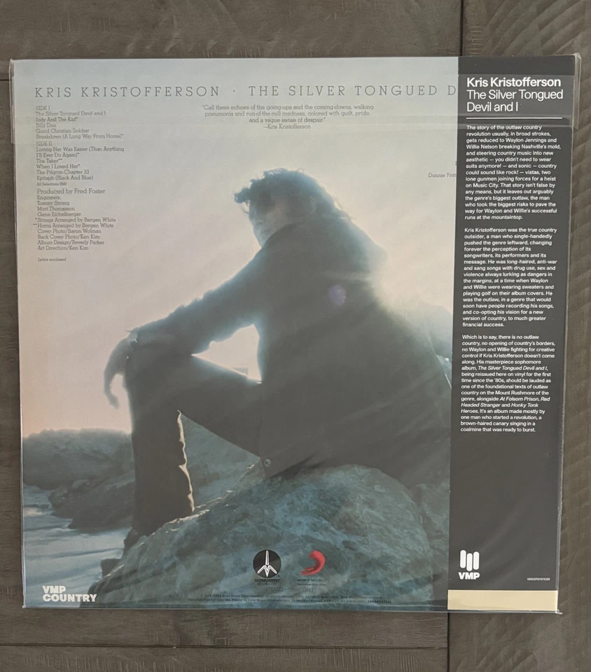 Kris Kristofferson The Silver Tongued Devil And I 180 Gram Black & Blue Vinyl - Image 4 of 4